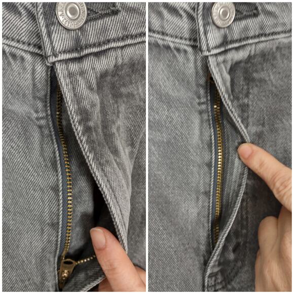 Abercrombie & Fitch Curve Love Ultra High Rise 90s Straight Jean Size 33/16R - Picture 12 of 16